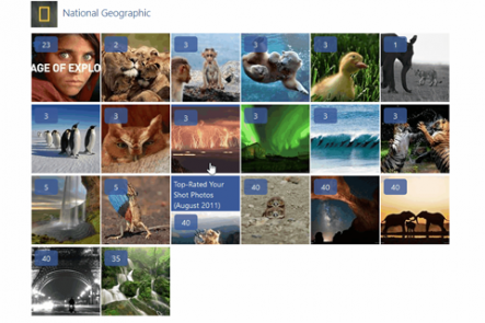 Example of Facebook gallery with dozens of pictures