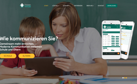 KlassenWeb project, web and mobile app and portal for teacher-parent communication