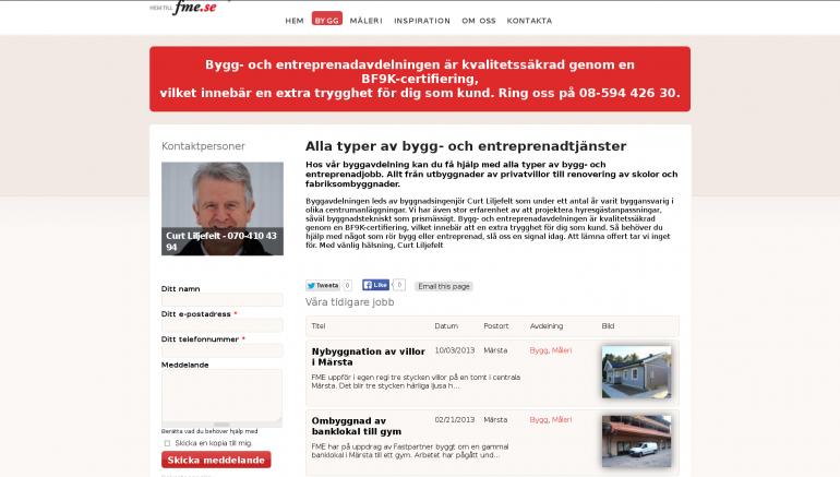 FME project, a Drupal-based network of landing pages that resulted in max SE optimization