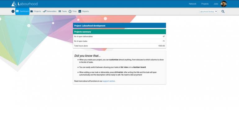 Labourhood project, a project management system