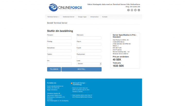 Server selection tool, a WordPress plugin for Web store