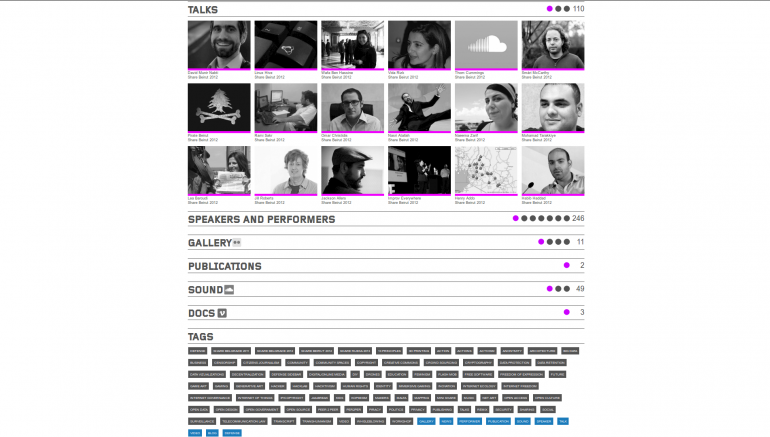 Share foundation project, Drupal-based system that can create new event site on a click of a button