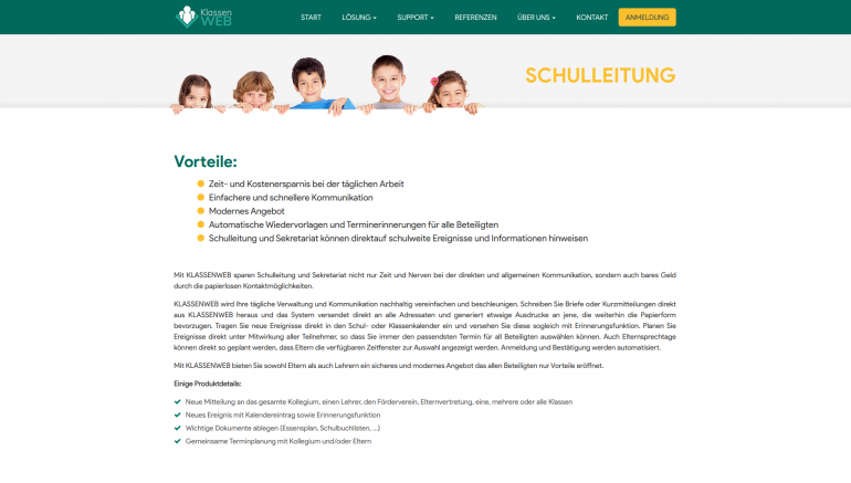 KlassenWebKlassenWeb project, web and mobile app and portal for teacher-parent communication
