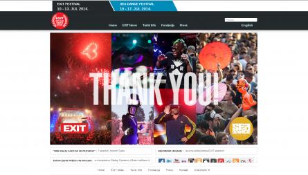 EXIT festival official website