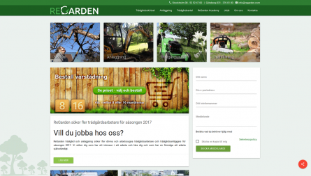 ReGarden project, responsive Drupal web shop for gardening services
