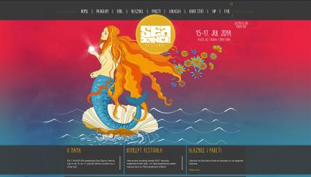 Sea Dance festival project, a responsive website for multiple devices