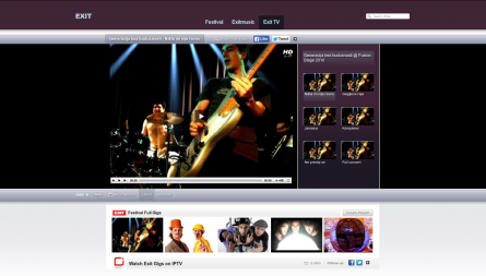 EXIT TV web platform, a Youtube without page reload streaming platform