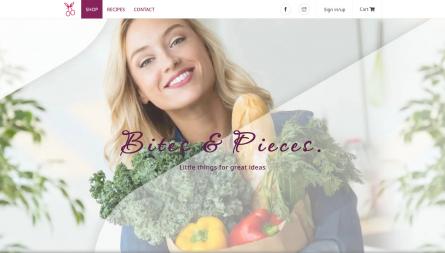 Bites & pieces E-commerce project, fully developed and customized Drupal website