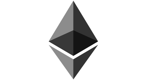 Black and grey blockchain logo