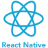 React Native atomic logo made of blue ecliptic loops